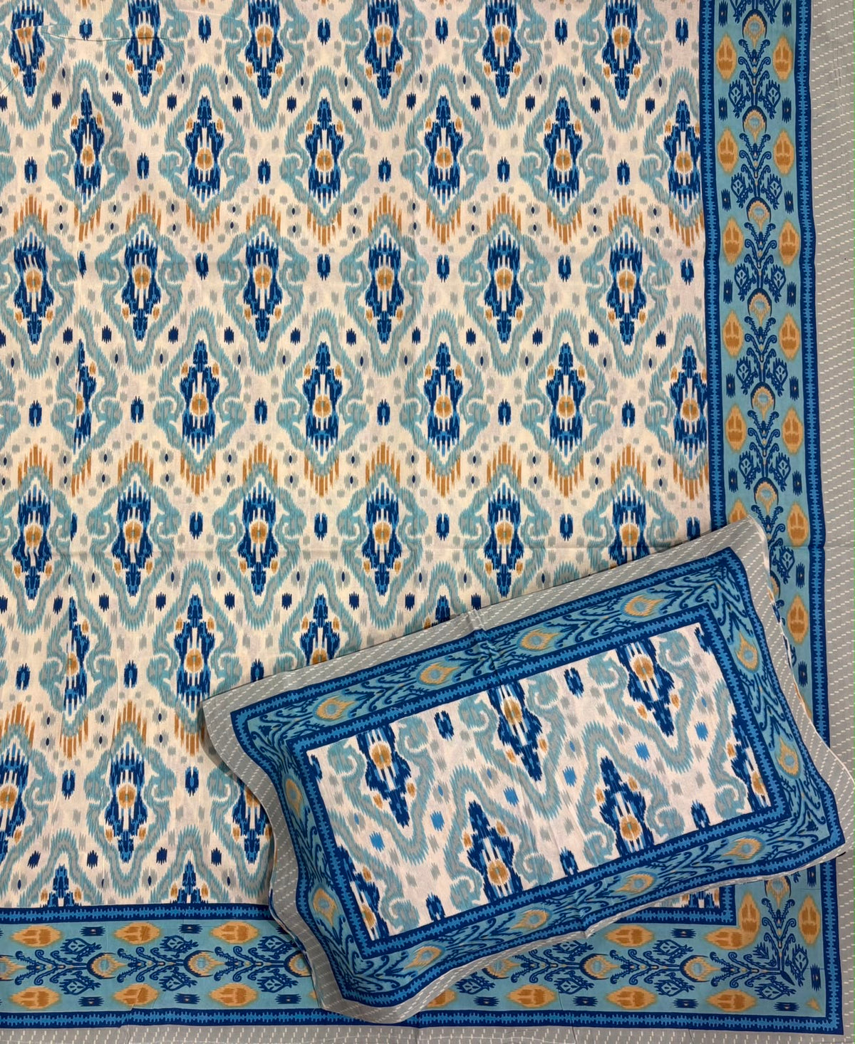 Handblock print bedsheet - King