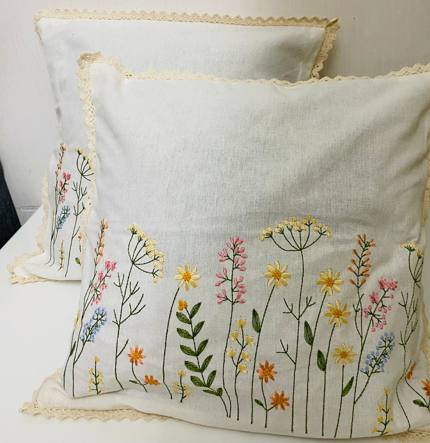 Meadow bloom- cushion cover -16x16