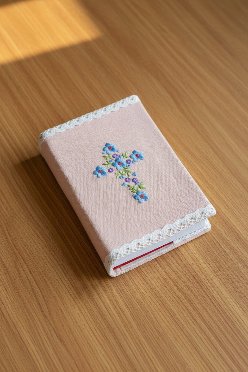 Embroidered bible cover