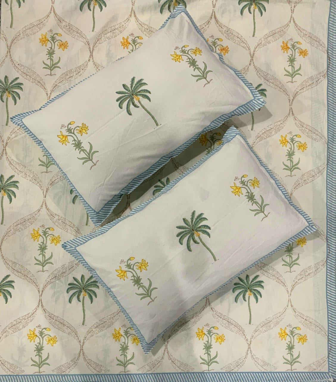 Cotton jaipuri bedsheet - King