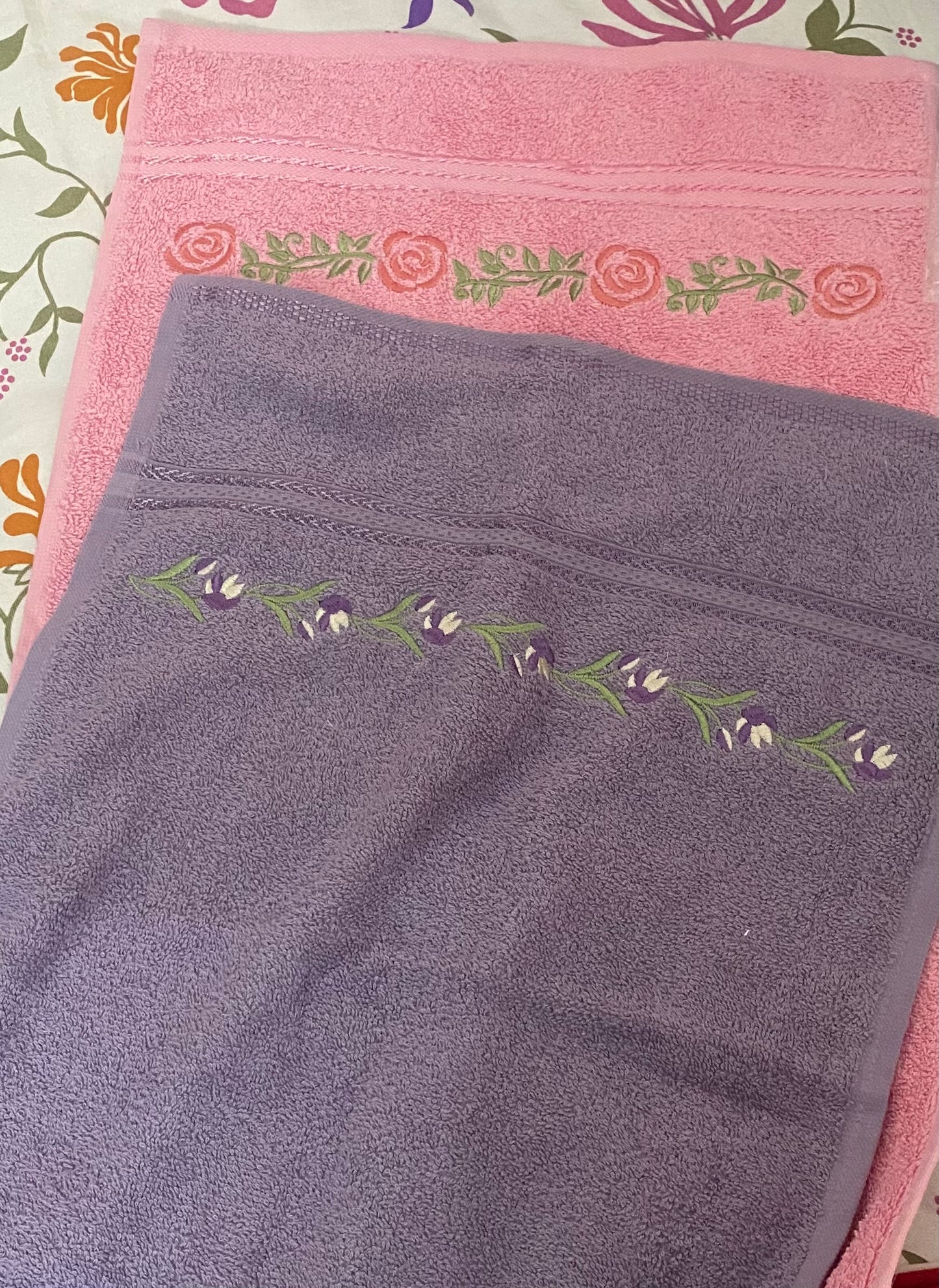 Embroidered Face Towel