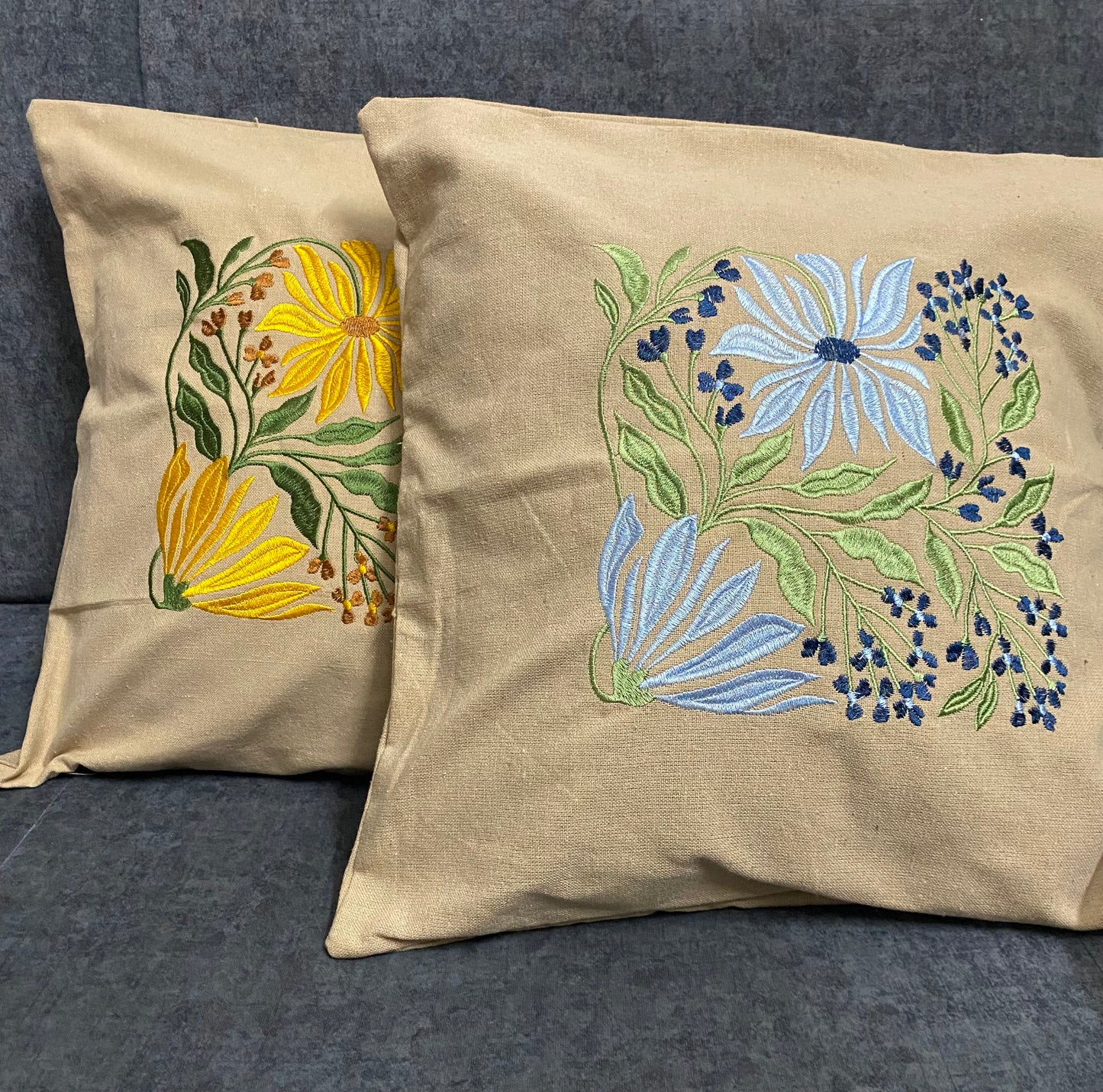 Wild flower cushion covers -16x16