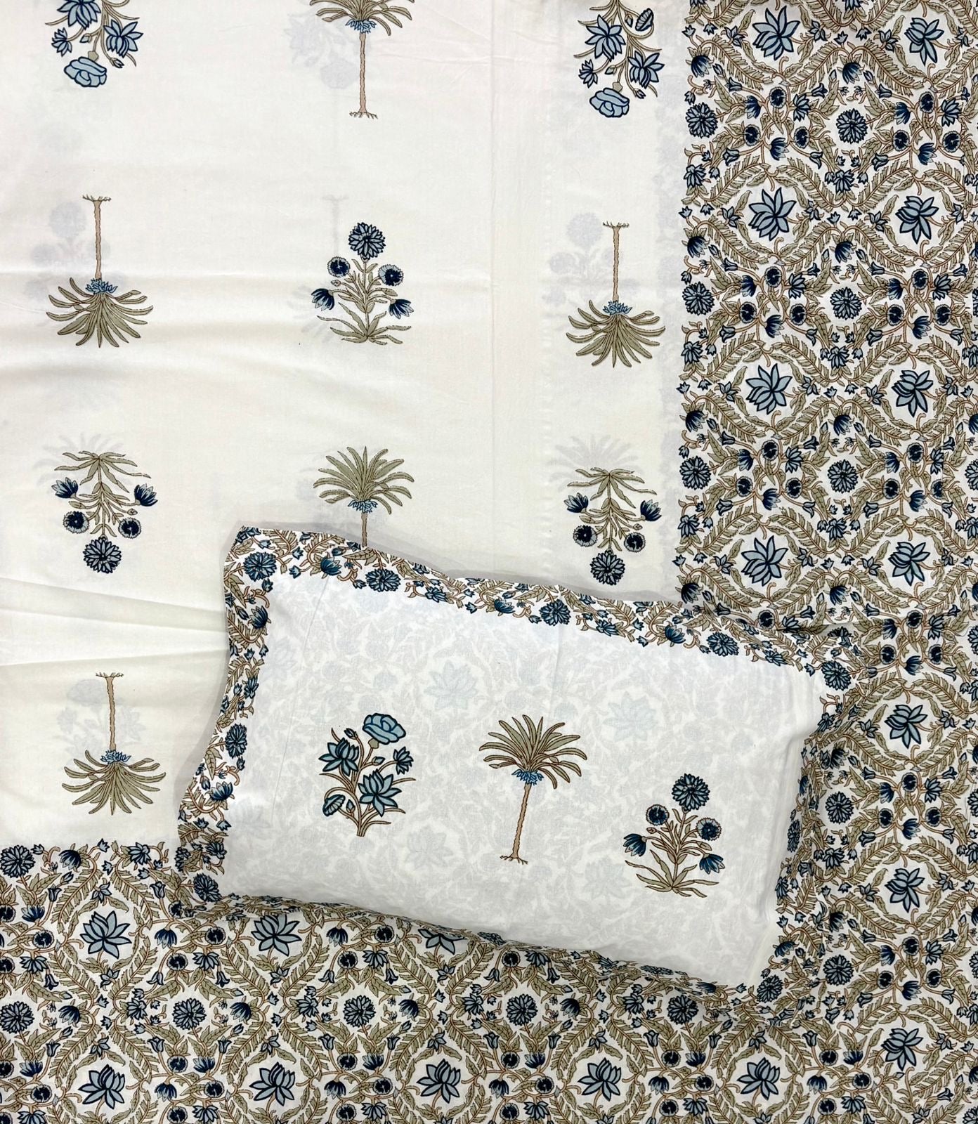 Jaipuri printed bedsheet - King