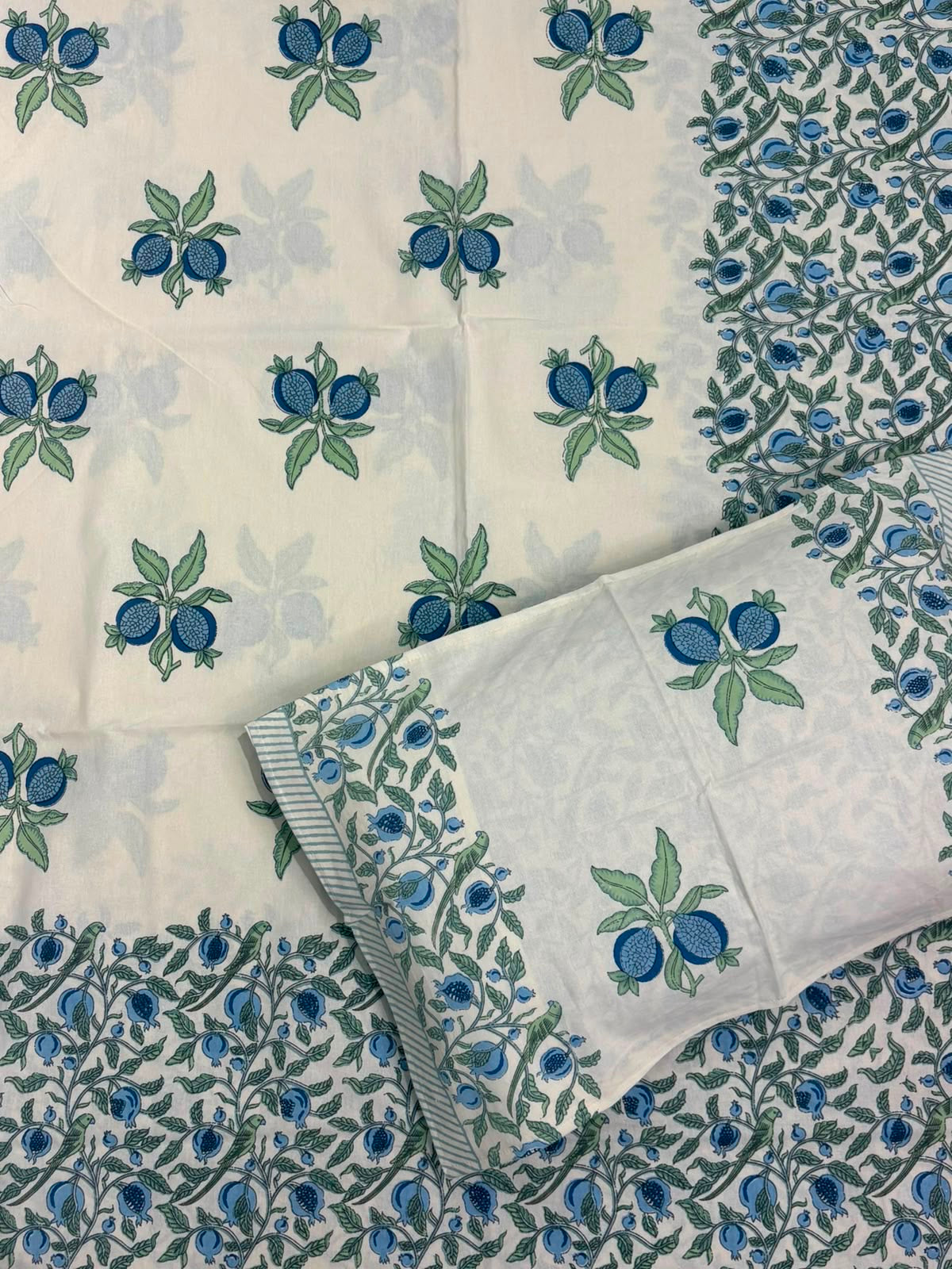Jaipuri printed bedsheet - King