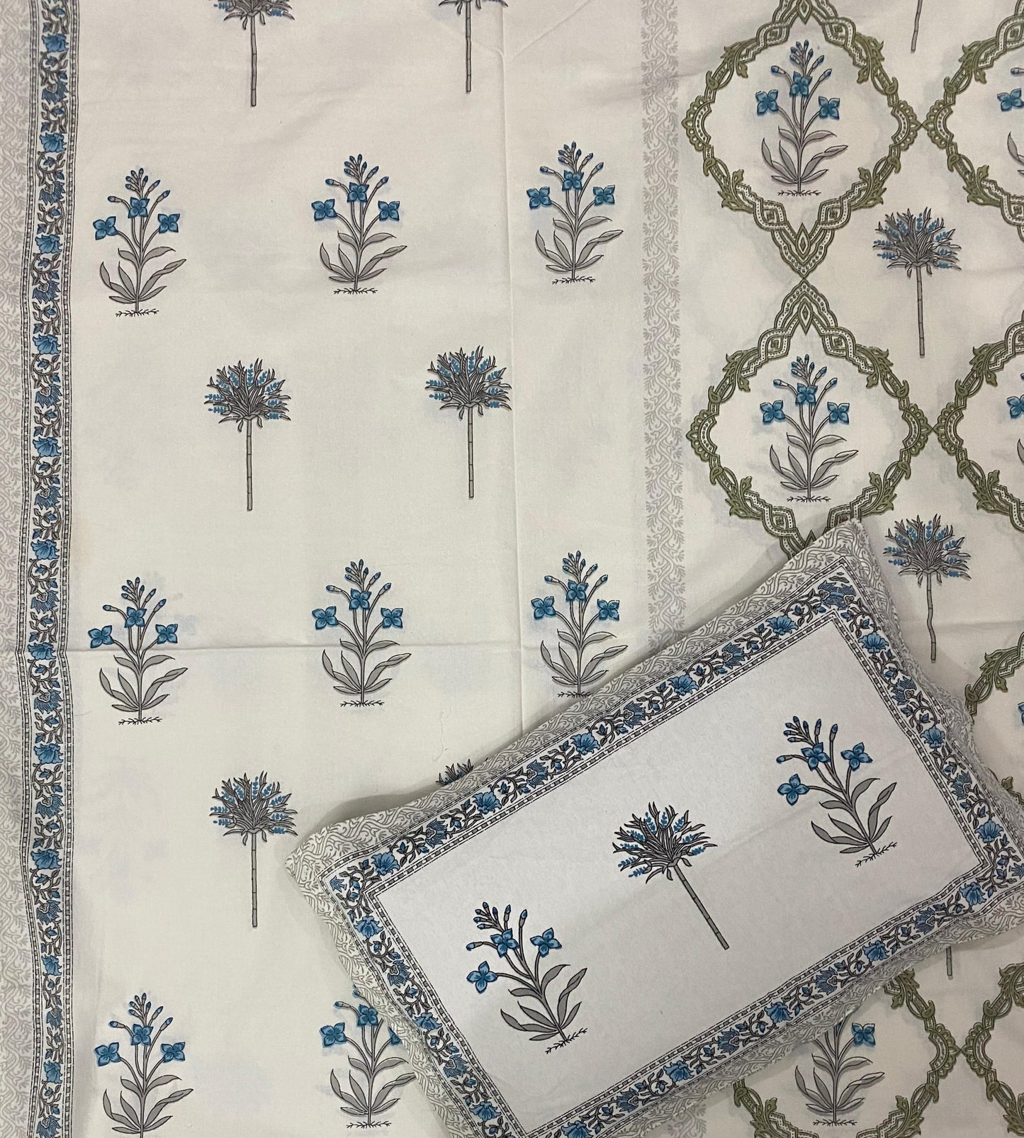 Cotton jaipuri bedsheet - King