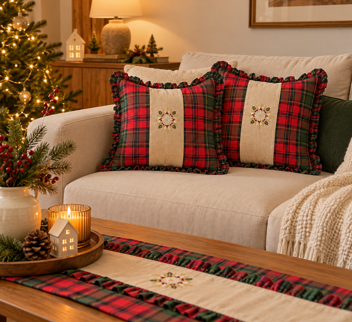Merrywood cushion cover- 16x16 inches