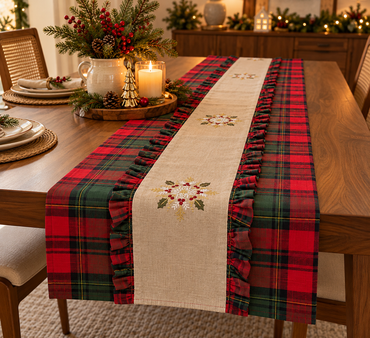 Merrywood - Embroidered runner
