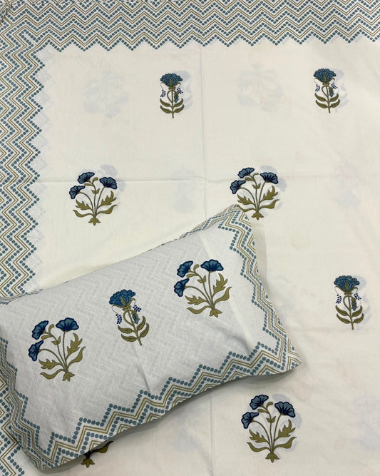 Jaipuri printed bedsheet - King