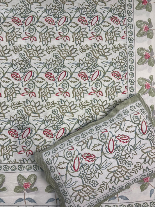 Jaipuri printed bedsheet - King