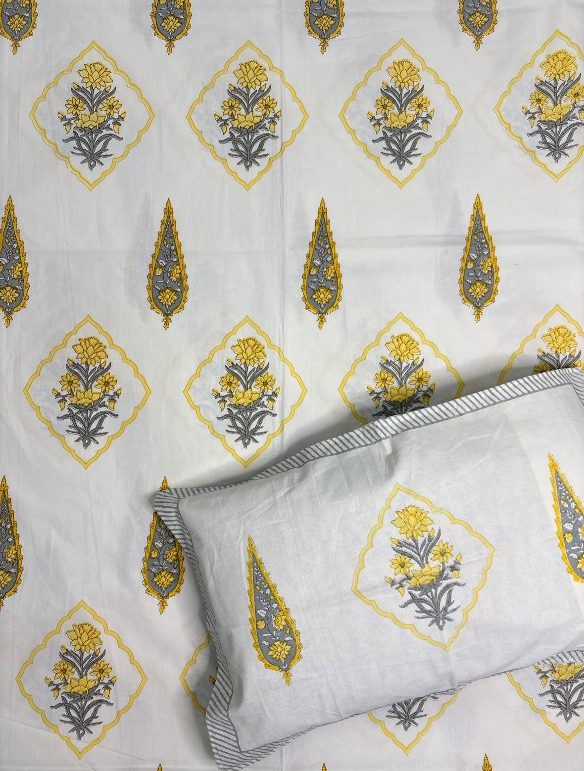 Jaipuri printed bedsheet - King