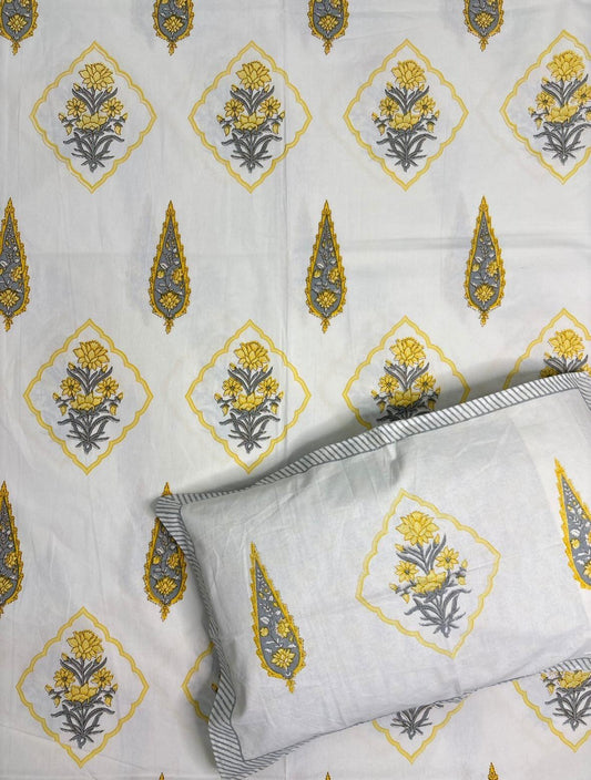 Jaipuri printed bedsheet - King