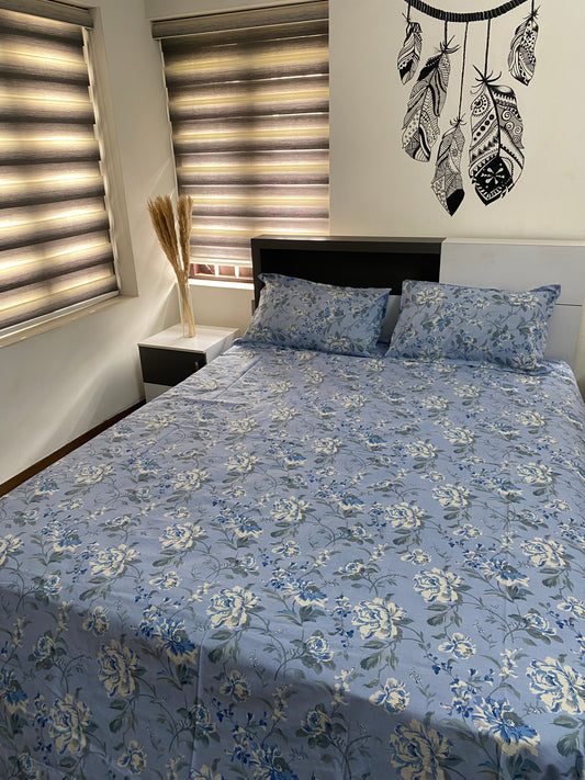 Printed cotton bedsheet- Queen