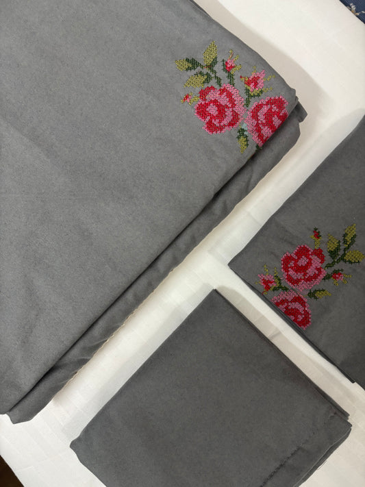 Cross stitch embroidered- Queen