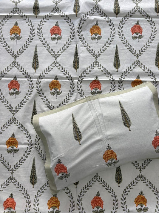 Jaipuri print bedsheet - King