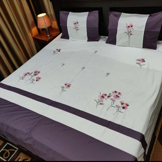 Embroidered bedsheet - King