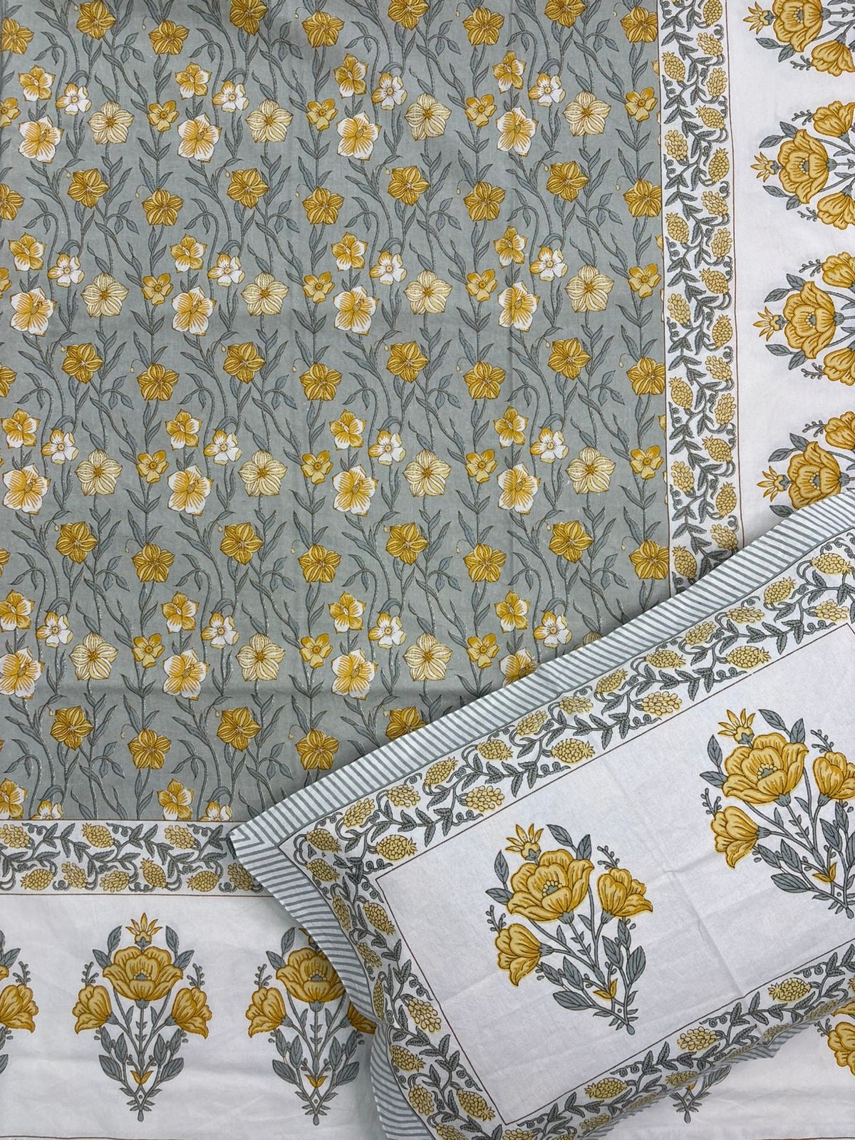 Jaipuri printed bedsheet - King