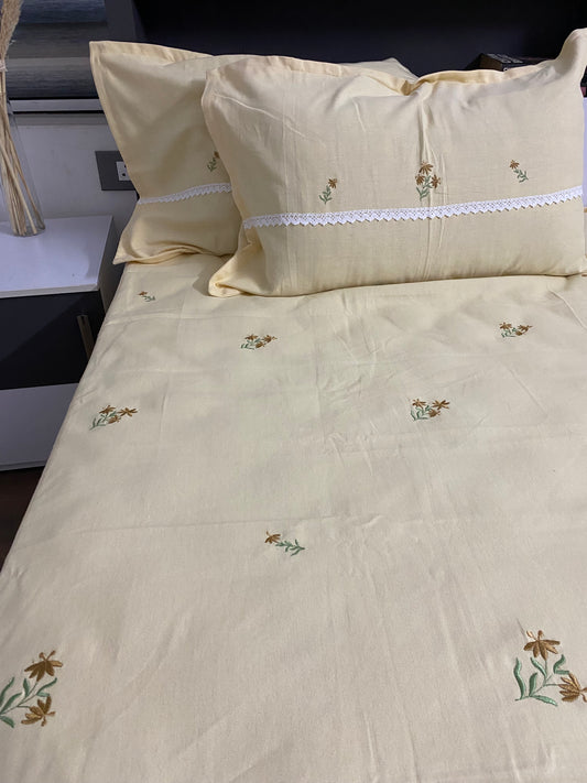 Embroidered bedsheet - King
