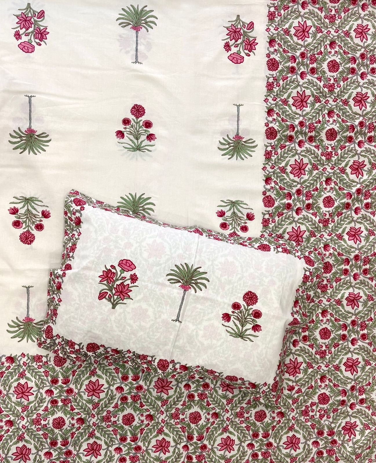 Jaipuri printed bedsheet - King