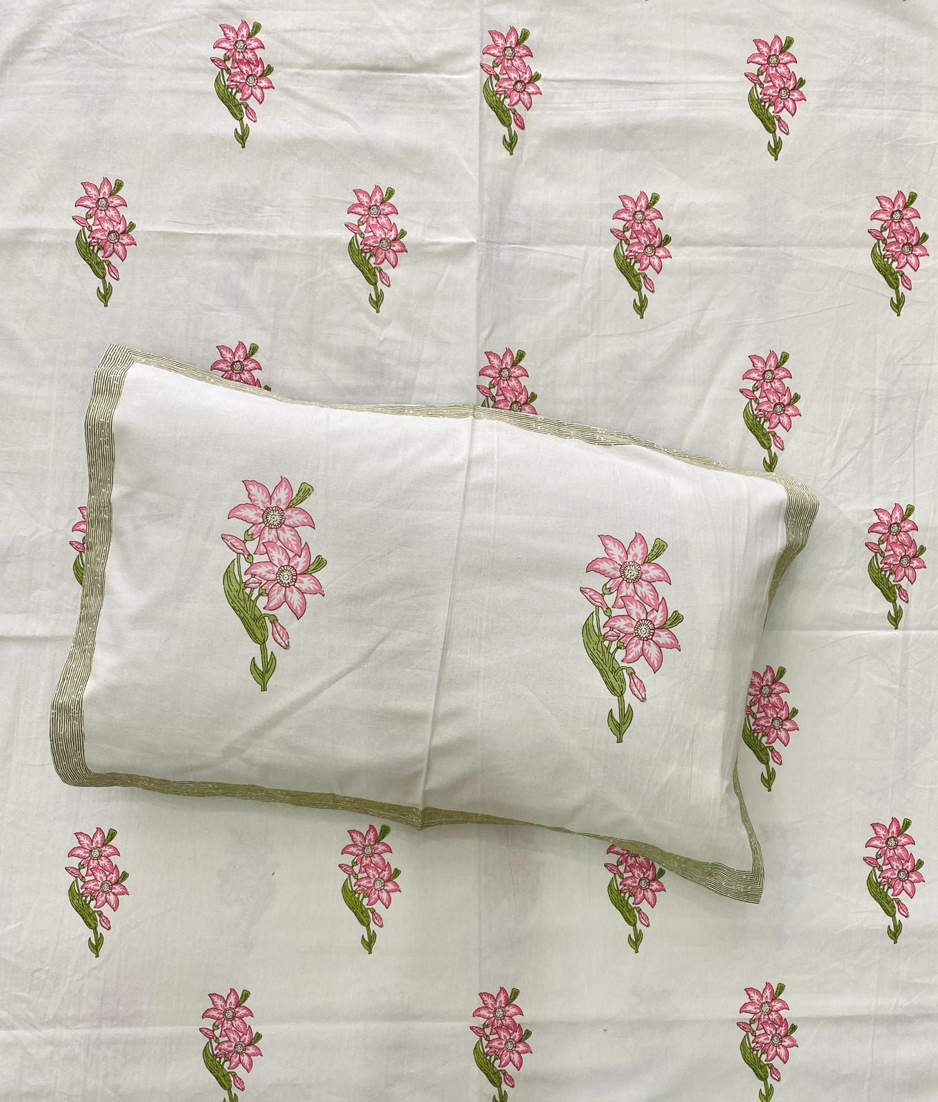 Jaipuri printed bedsheet - King