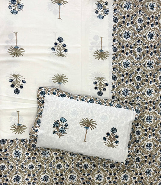 Jaipuri printed bedsheet - King