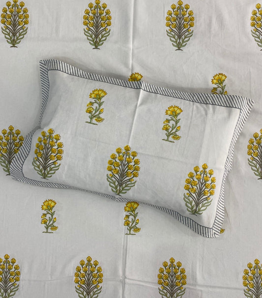 Handblock bedsheet king