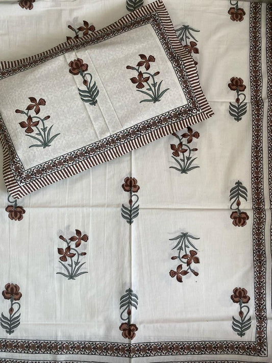 Jaipuri printed bedsheet - King