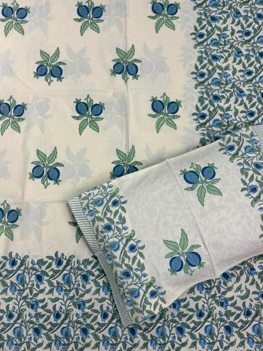 Jaipuri printed bedsheet - King