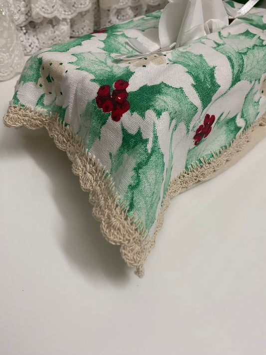 Printed tissue box cover