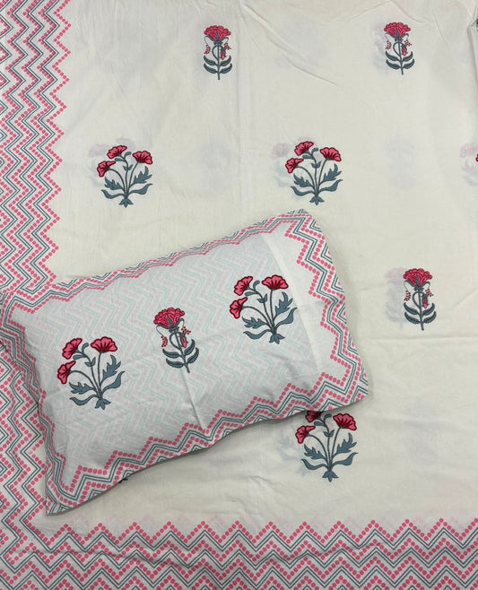 Jaipuri printed bedsheet - King
