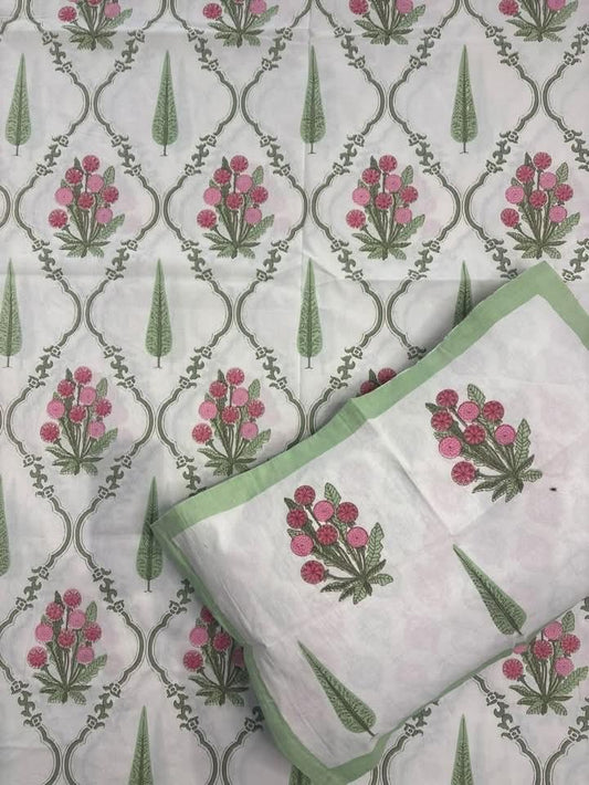 Jaipuri printed bedsheet - King