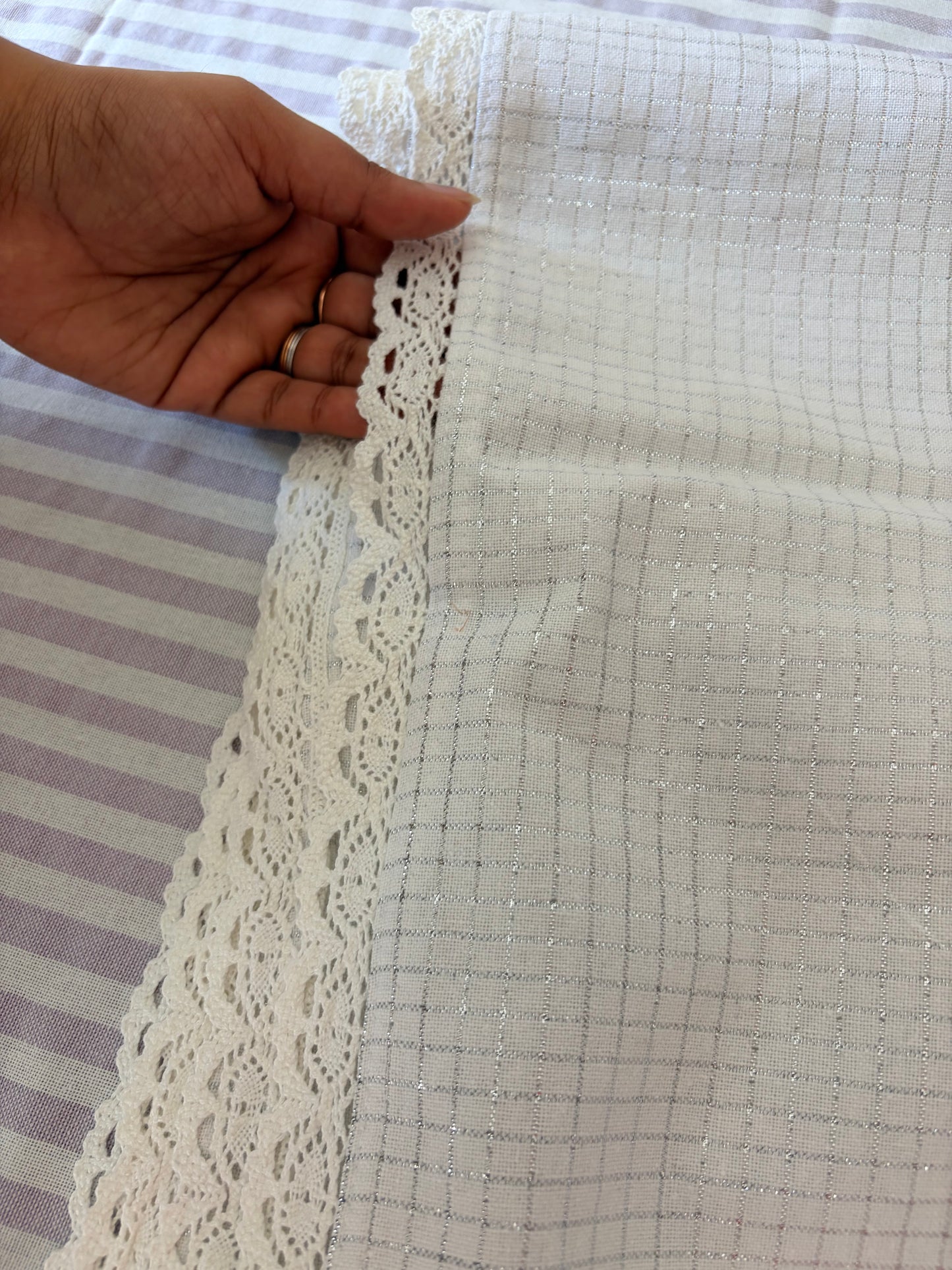 Embroidered table cloth