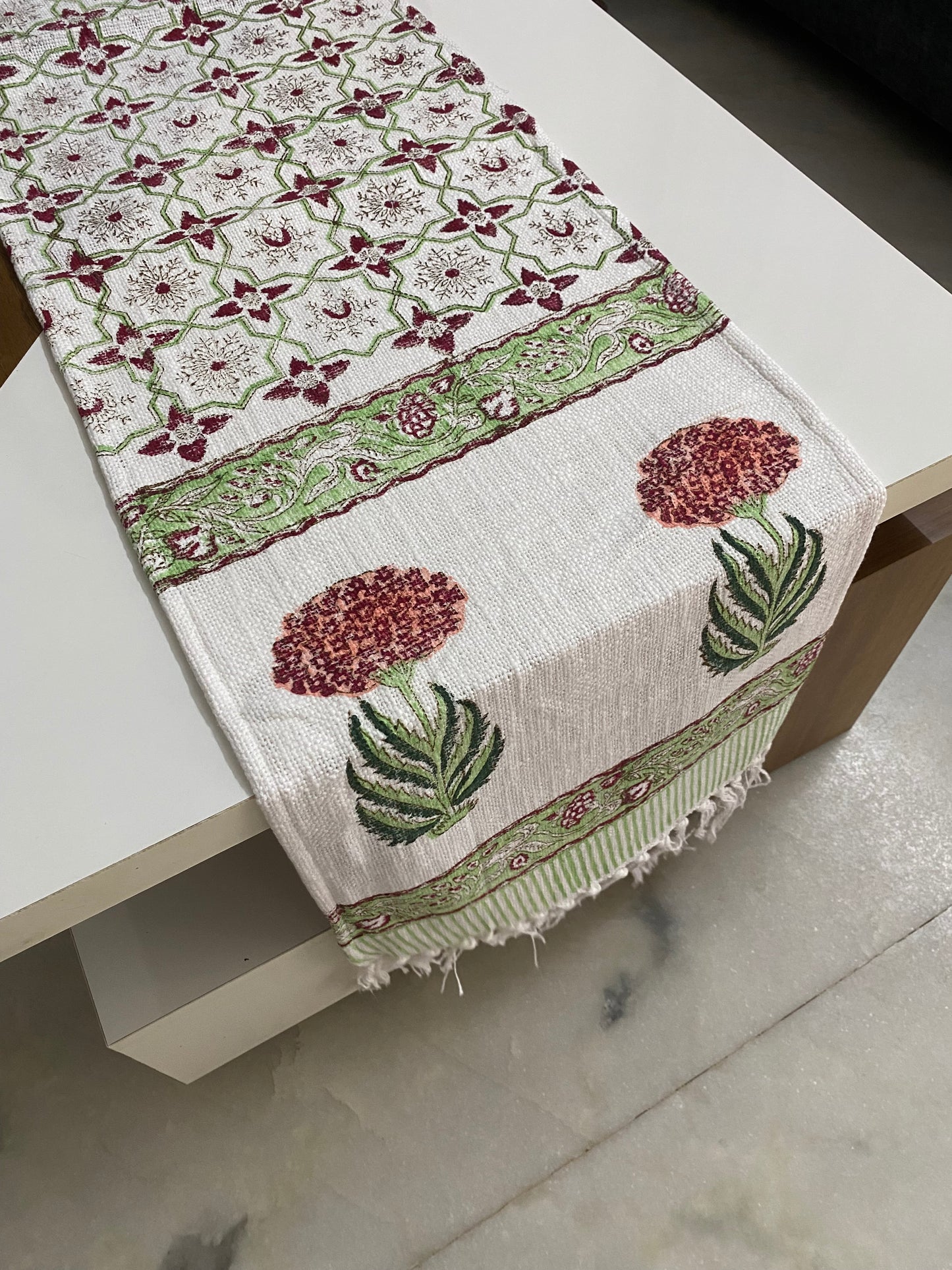 Hand block runner 72x13