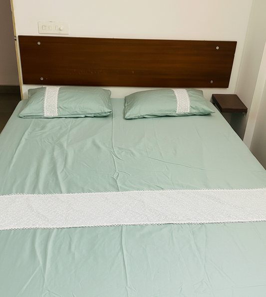 400 TC satin cotton bedsheet