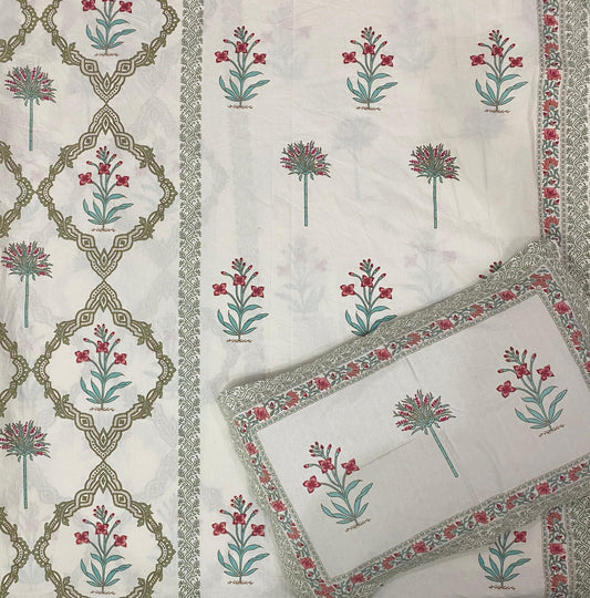 Cotton Jaipuri bedsheet - King