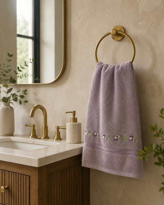 Embroidered Face Towel