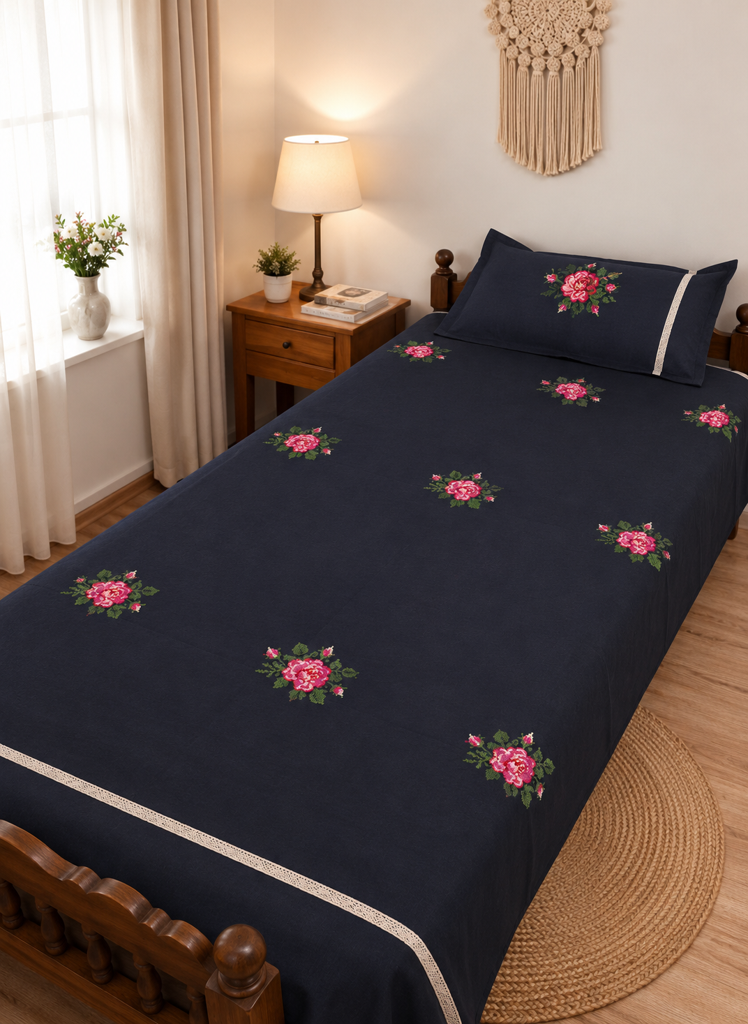 Cross stitch embroidery- Single