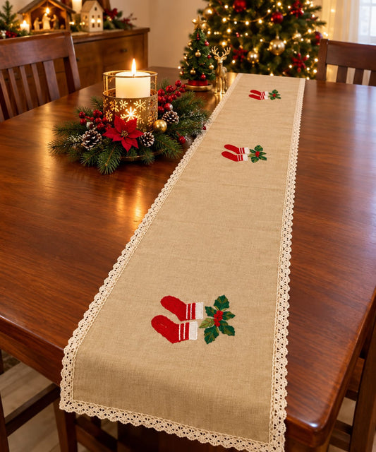 Embroidered runner -80 inches