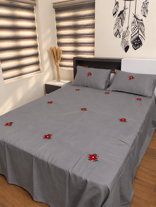 Applique bedsheet - King